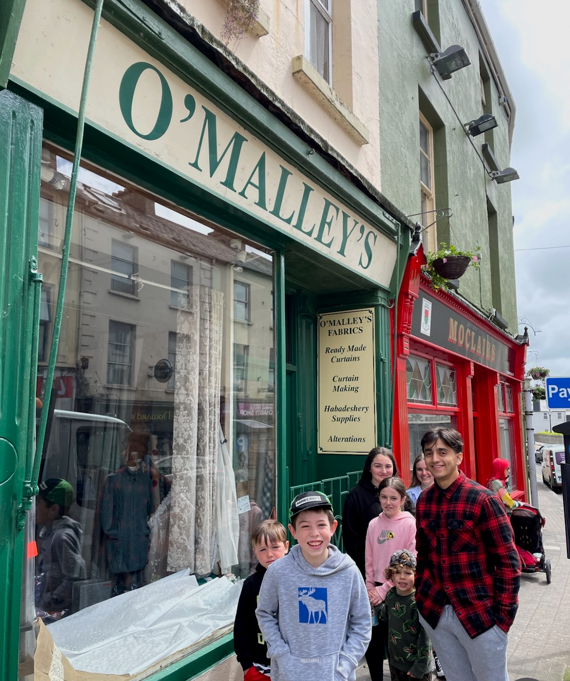 Grainne's Mother's Fabric Shop in County Mayo, Ireland