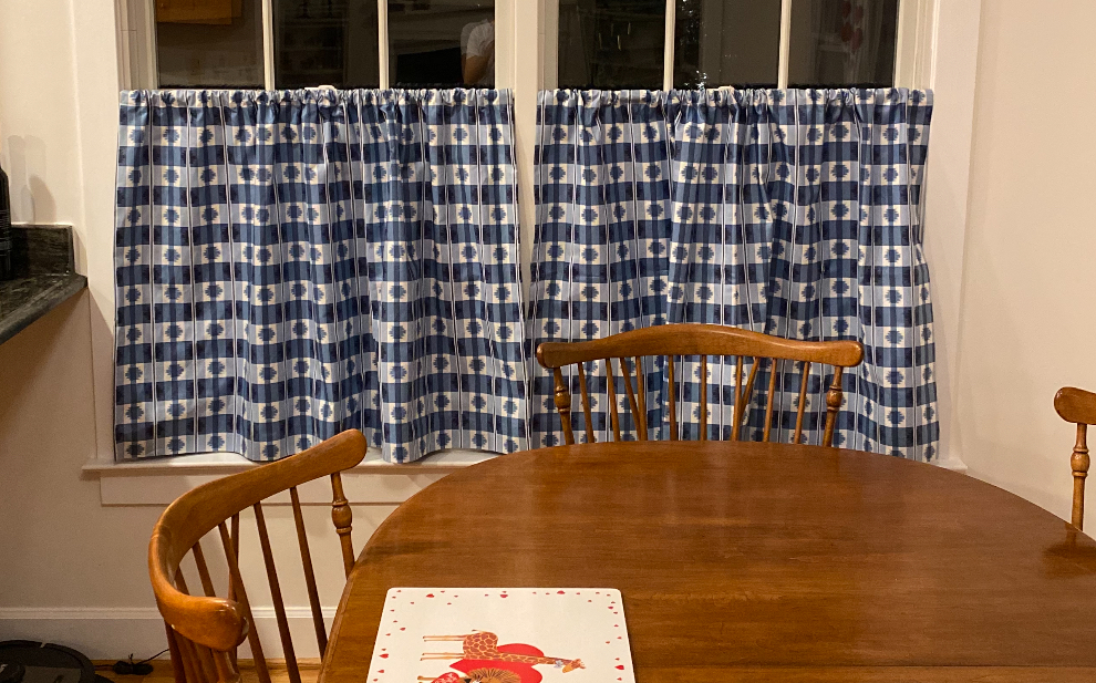 Custom table curtain and fabric work